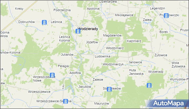 mapa Ludowinka, Ludowinka na mapie Targeo