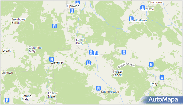 mapa Łuka, Łuka na mapie Targeo