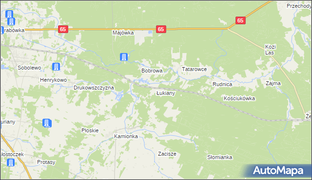 mapa Łukiany, Łukiany na mapie Targeo
