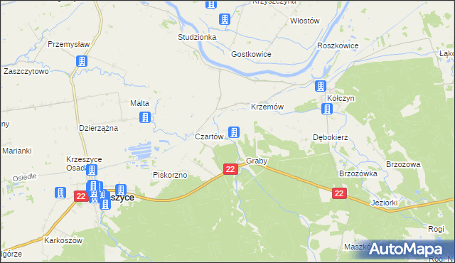 mapa Łukomin, Łukomin na mapie Targeo