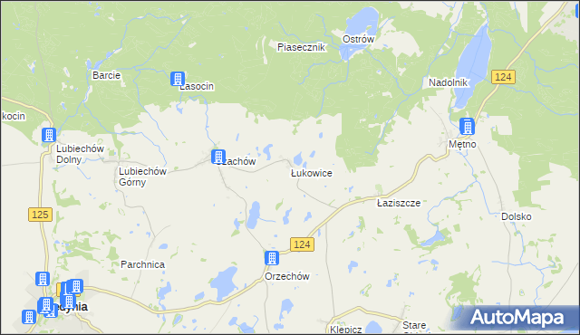 mapa Łukowice, Łukowice na mapie Targeo