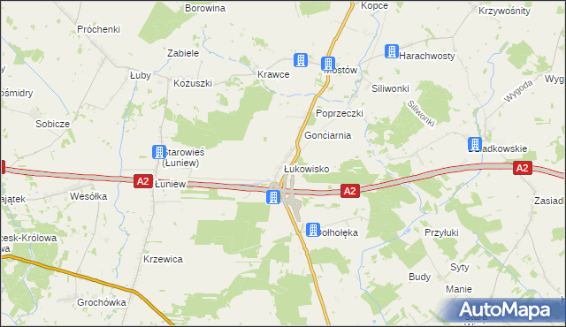 mapa Łukowisko, Łukowisko na mapie Targeo