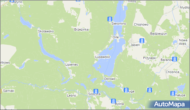 mapa Łupawsko, Łupawsko na mapie Targeo