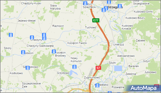 mapa Mączewo, Mączewo na mapie Targeo