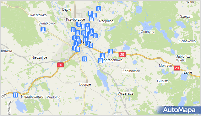 mapa Mądrzechowo, Mądrzechowo na mapie Targeo