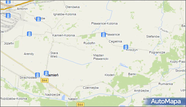 mapa Majdan Pławanicki, Majdan Pławanicki na mapie Targeo