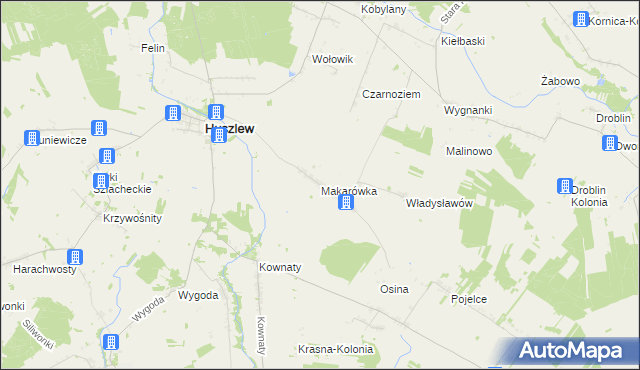 mapa Makarówka, Makarówka na mapie Targeo