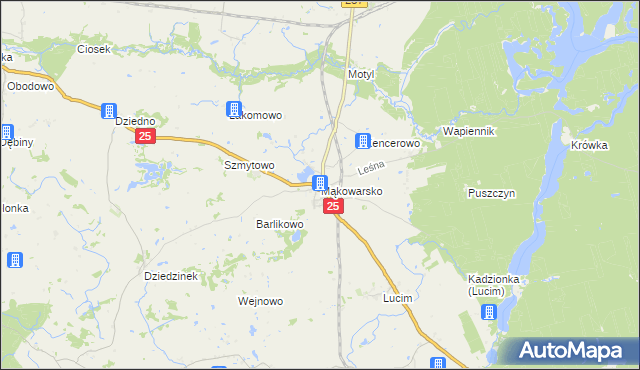 mapa Mąkowarsko, Mąkowarsko na mapie Targeo