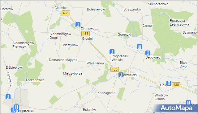 mapa Maksymilianów gmina Borek Wielkopolski, Maksymilianów gmina Borek Wielkopolski na mapie Targeo