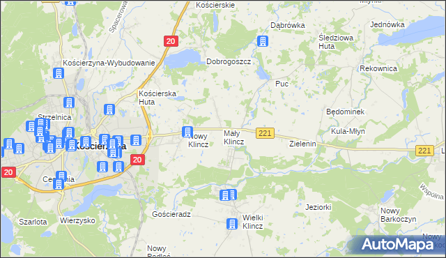 mapa Mały Klincz, Mały Klincz na mapie Targeo