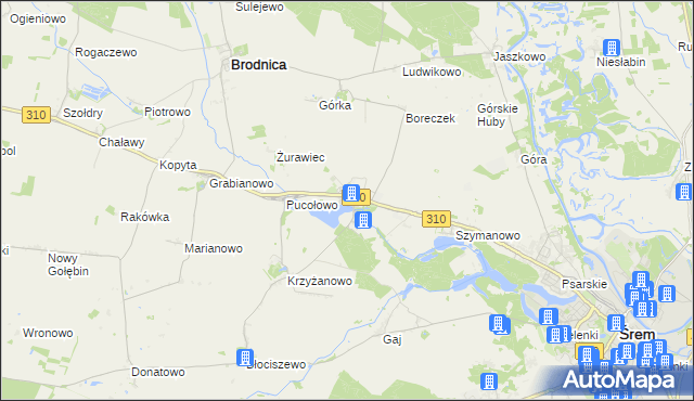 mapa Manieczki, Manieczki na mapie Targeo