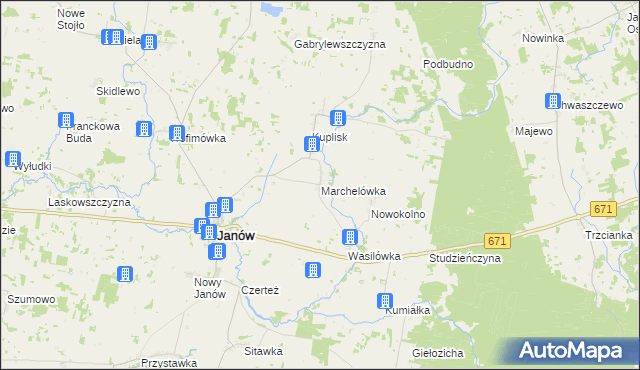 mapa Marchelówka, Marchelówka na mapie Targeo