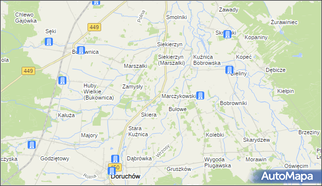 mapa Marczykowskie, Marczykowskie na mapie Targeo