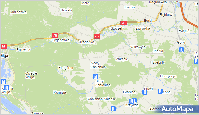 mapa Marianów gmina Garwolin, Marianów gmina Garwolin na mapie Targeo