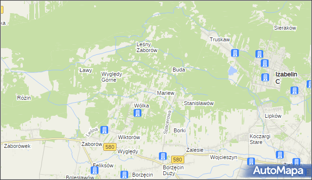 mapa Mariew, Mariew na mapie Targeo