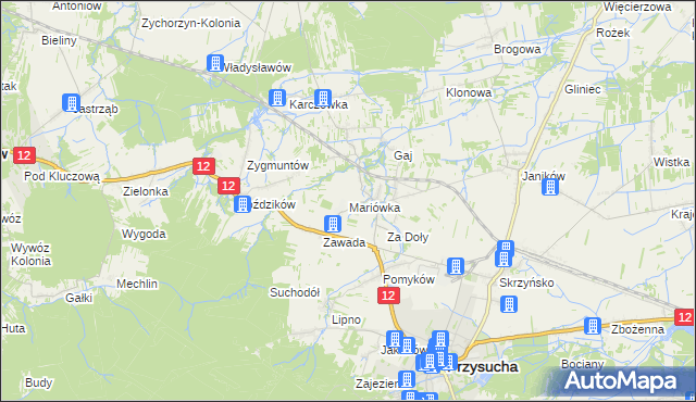 mapa Mariówka, Mariówka na mapie Targeo