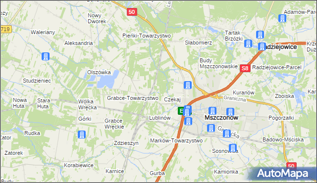 mapa Marków-Świnice, Marków-Świnice na mapie Targeo