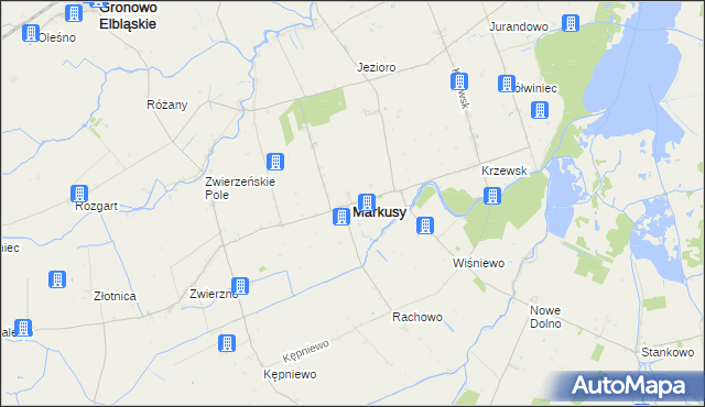 mapa Markusy, Markusy na mapie Targeo