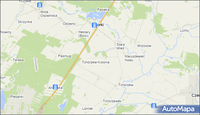 mapa Maruszewiec, Maruszewiec na mapie Targeo