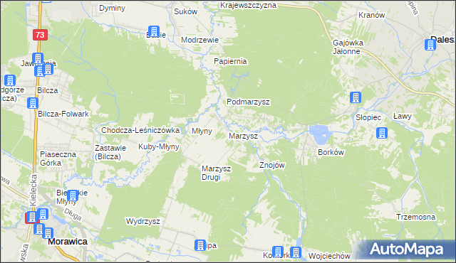 mapa Marzysz, Marzysz na mapie Targeo