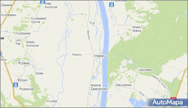 mapa Mątawy, Mątawy na mapie Targeo