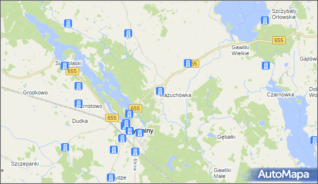 mapa Mazuchówka, Mazuchówka na mapie Targeo