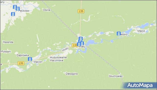 mapa Miały, Miały na mapie Targeo