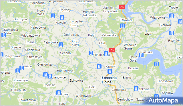 mapa Michalczowa, Michalczowa na mapie Targeo