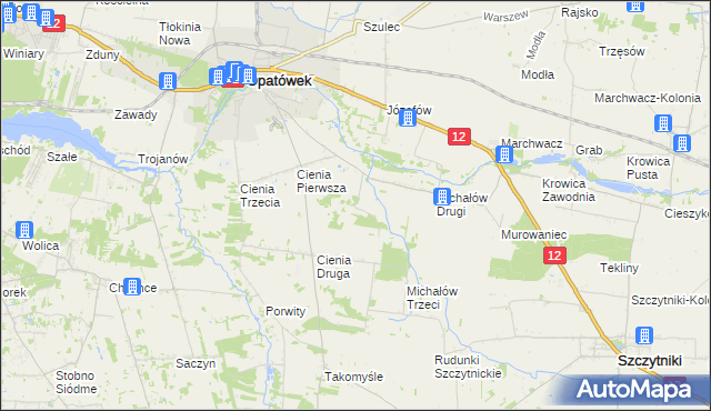 mapa Michałów Czwarty, Michałów Czwarty na mapie Targeo