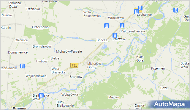 mapa Michałów Dolny, Michałów Dolny na mapie Targeo