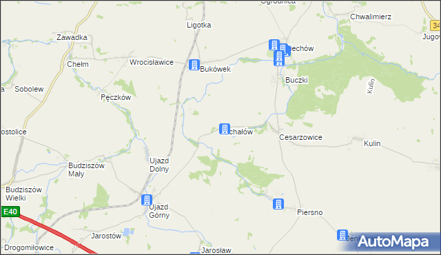 mapa Michałów gmina Środa Śląska, Michałów gmina Środa Śląska na mapie Targeo