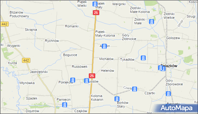 mapa Michałów gmina Żelazków, Michałów gmina Żelazków na mapie Targeo