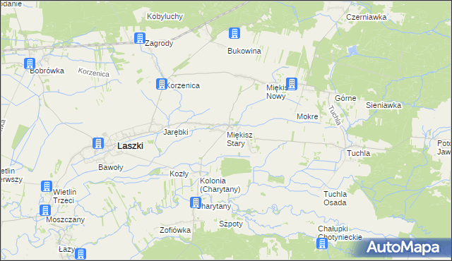 mapa Miękisz Stary, Miękisz Stary na mapie Targeo