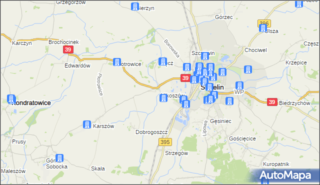 mapa Mikoszów, Mikoszów na mapie Targeo