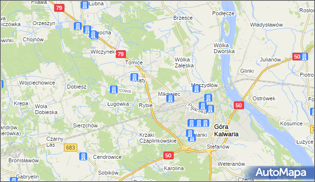 mapa Mikówiec, Mikówiec na mapie Targeo