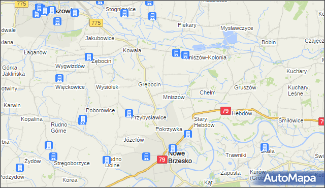 mapa Mniszów, Mniszów na mapie Targeo