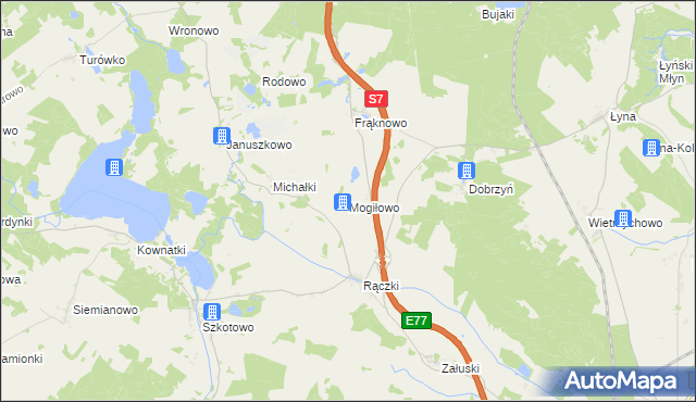 mapa Mogiłowo, Mogiłowo na mapie Targeo