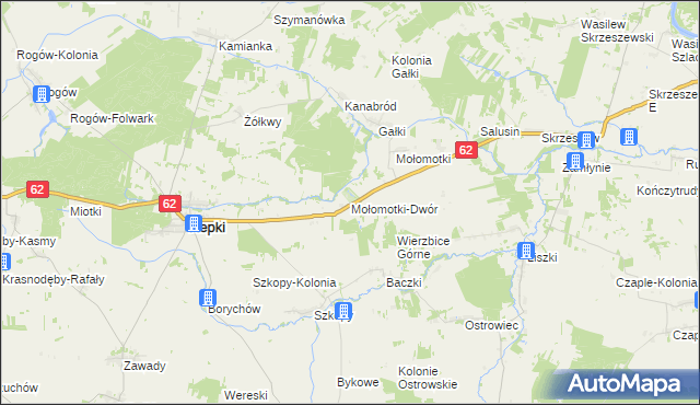 mapa Mołomotki-Dwór, Mołomotki-Dwór na mapie Targeo