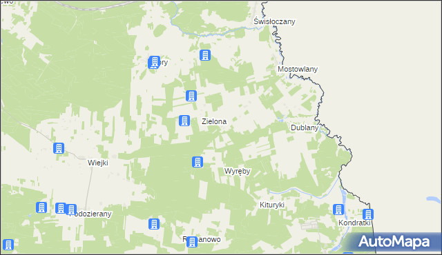 mapa Mostowlany-Kolonia, Mostowlany-Kolonia na mapie Targeo