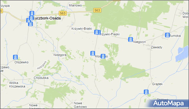 mapa Mostowo gmina Szreńsk, Mostowo gmina Szreńsk na mapie Targeo