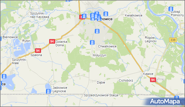mapa Motyczyn, Motyczyn na mapie Targeo