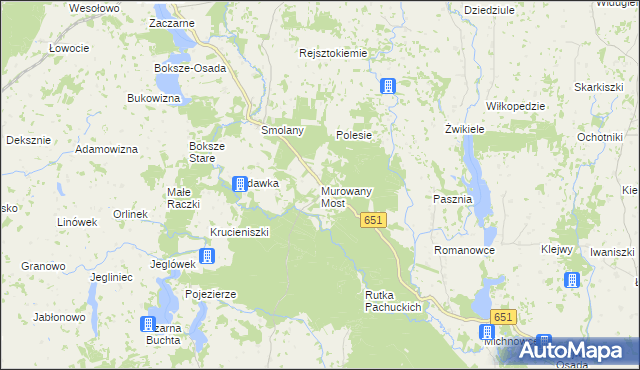 mapa Murowany Most, Murowany Most na mapie Targeo