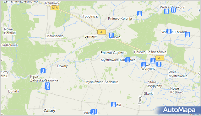 mapa Mystkówiec-Kalinówka, Mystkówiec-Kalinówka na mapie Targeo