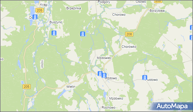 mapa Mzdowiec, Mzdowiec na mapie Targeo