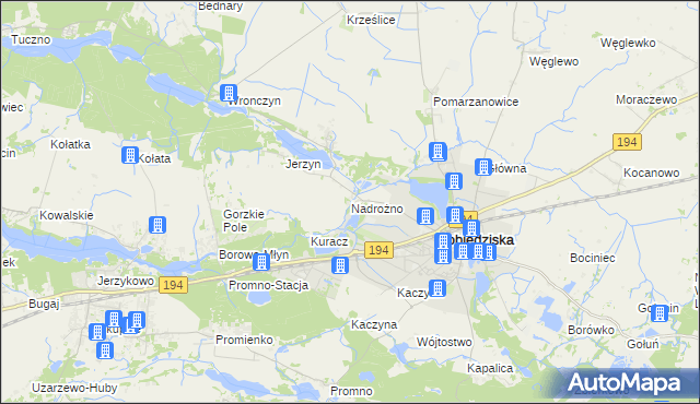 mapa Nadrożno, Nadrożno na mapie Targeo