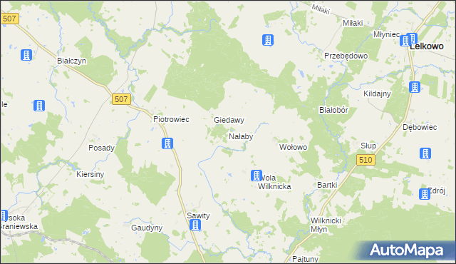 mapa Nałaby, Nałaby na mapie Targeo