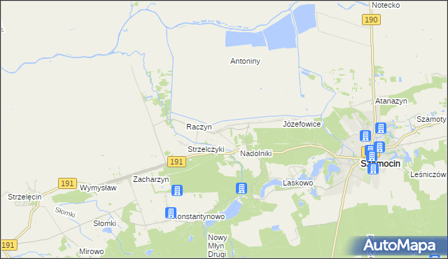 mapa Nałęcza, Nałęcza na mapie Targeo