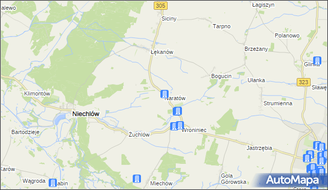 mapa Naratów, Naratów na mapie Targeo