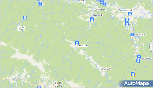 mapa Nasiczne, Nasiczne na mapie Targeo