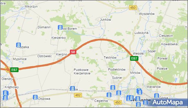 mapa Nawrotów, Nawrotów na mapie Targeo